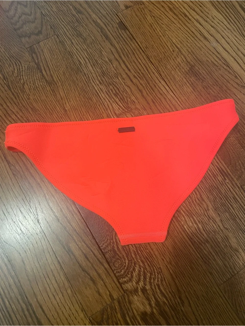 triangl swimwear Mint & Neon Coral Bikini Set with Jean shorts